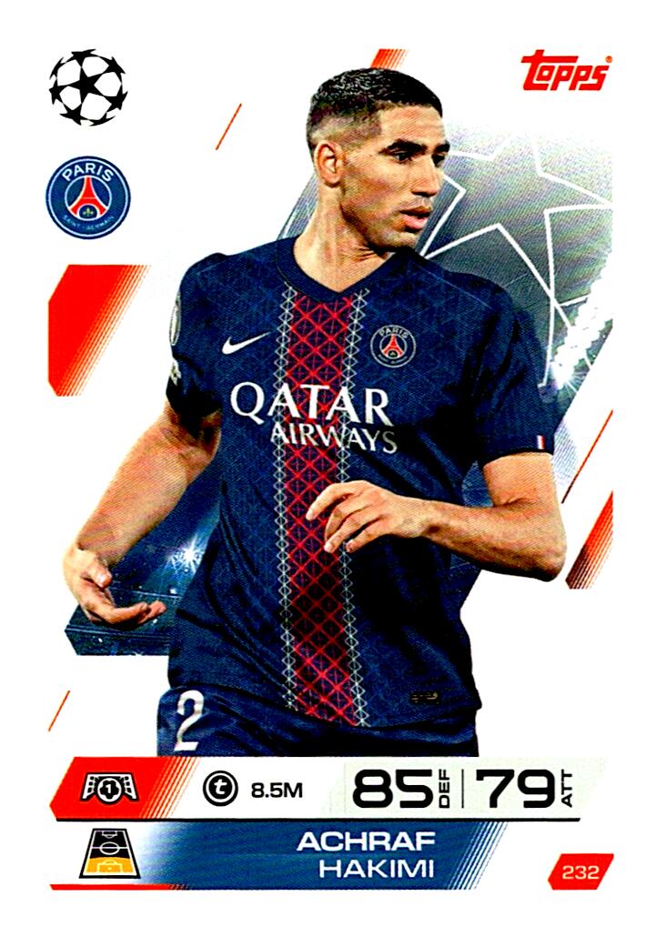 MATCH ATTAX CHAMPIONS LEAGUE 2025/2026 ACHRAF HAKIMI Nº232