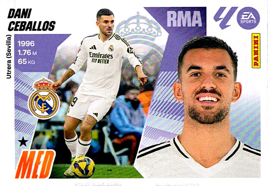 LIGA ESTE 2025/2026 REAL MADRID DANI CEBALLOS Nº13