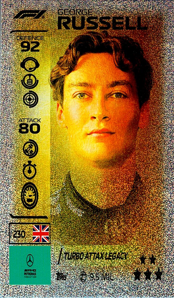 TURBO ATTAX FORMULA 1 2026 GEORGE RUSSELL Nº230