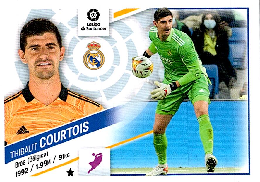 Cromo Liga Este 2022/2023 COURTOIS REAL MADRID Nº3