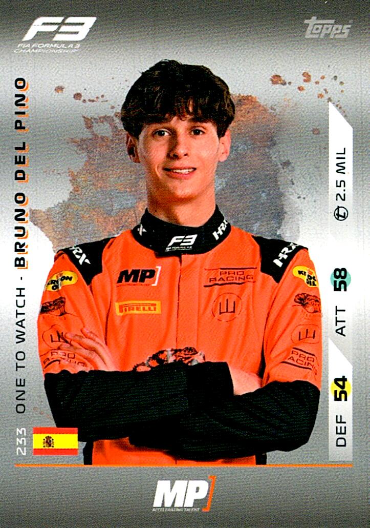Turbo Attax 2025 BRUNO DEL PINO nº233