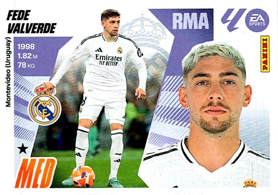 LIGA ESTE 2025/2026 REAL MADRID FEDE VALVERDE Nº14