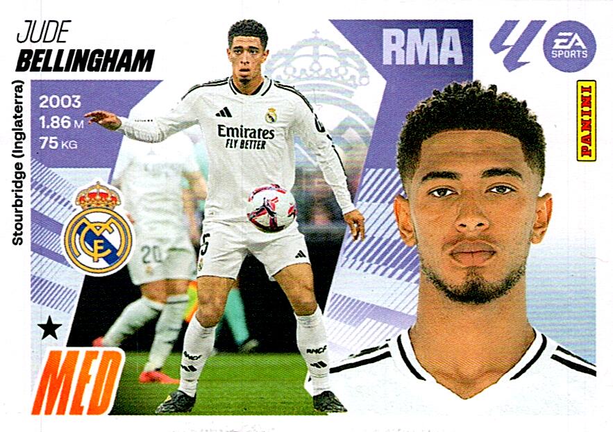 LIGA ESTE 2025/2026 REAL MADRID BELLINGHAM Nº15