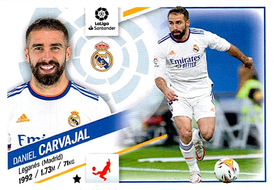 Cromo Liga Este 2022/2023 CARVAJAL REAL MADRID Nº5