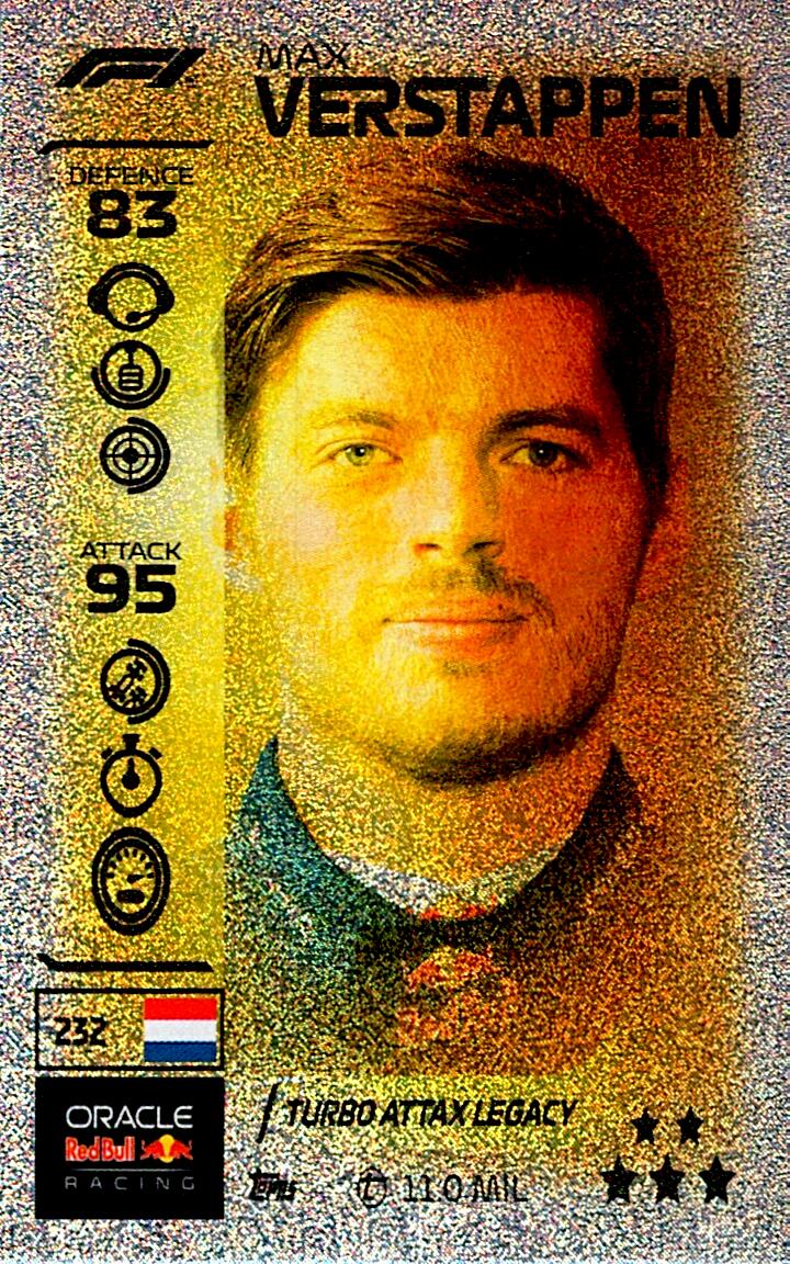 TURBO ATTAX FORMULA 1 2026 MAX VERSTAPPEN Nº232