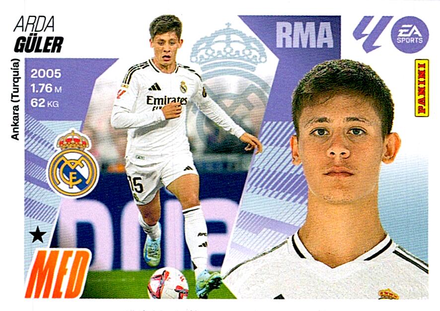 LIGA ESTE 2025/2026 REAL MADRID GÜLER Nº16