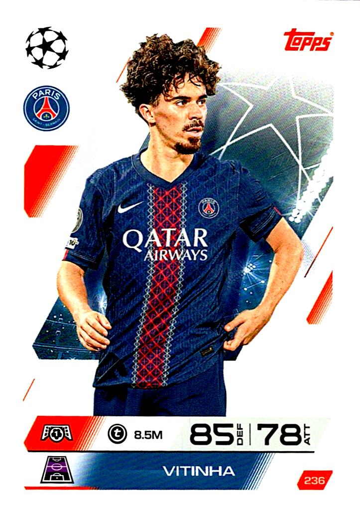 MATCH ATTAX CHAMPIONS LEAGUE 2025/2026 VITINHA Nº236