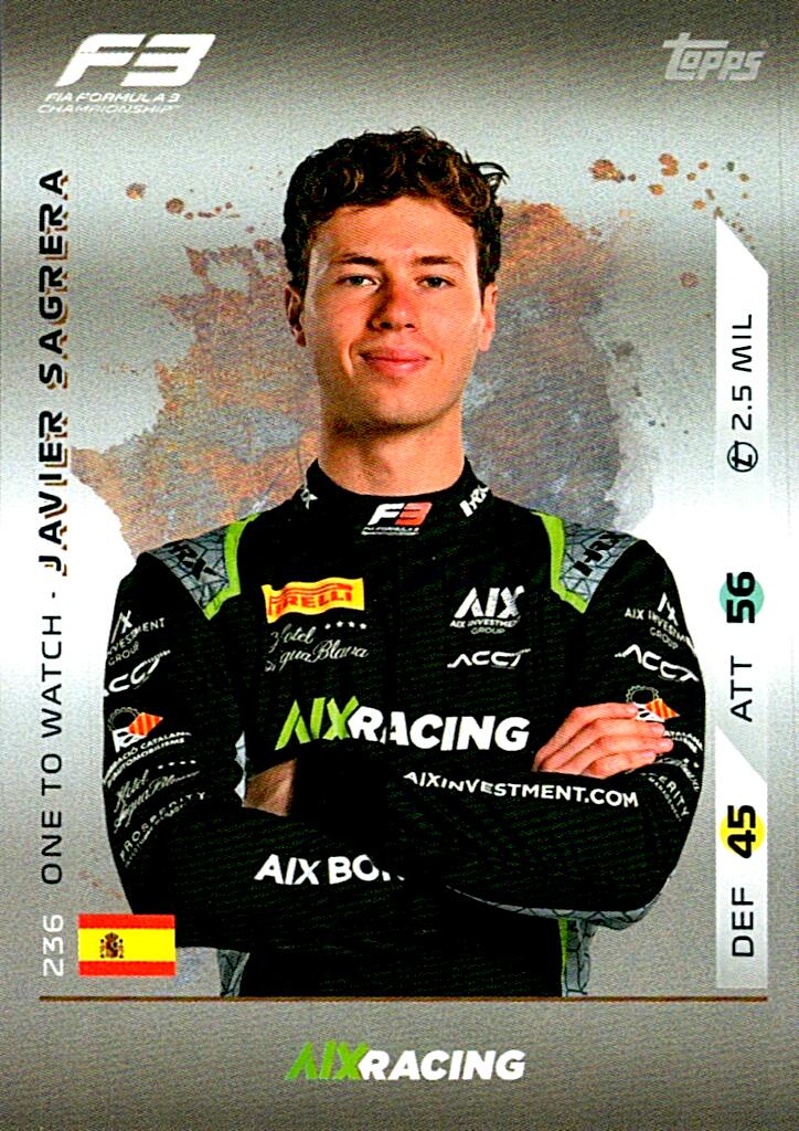 Turbo Attax 2025 JAVIER SAGRERA nº236