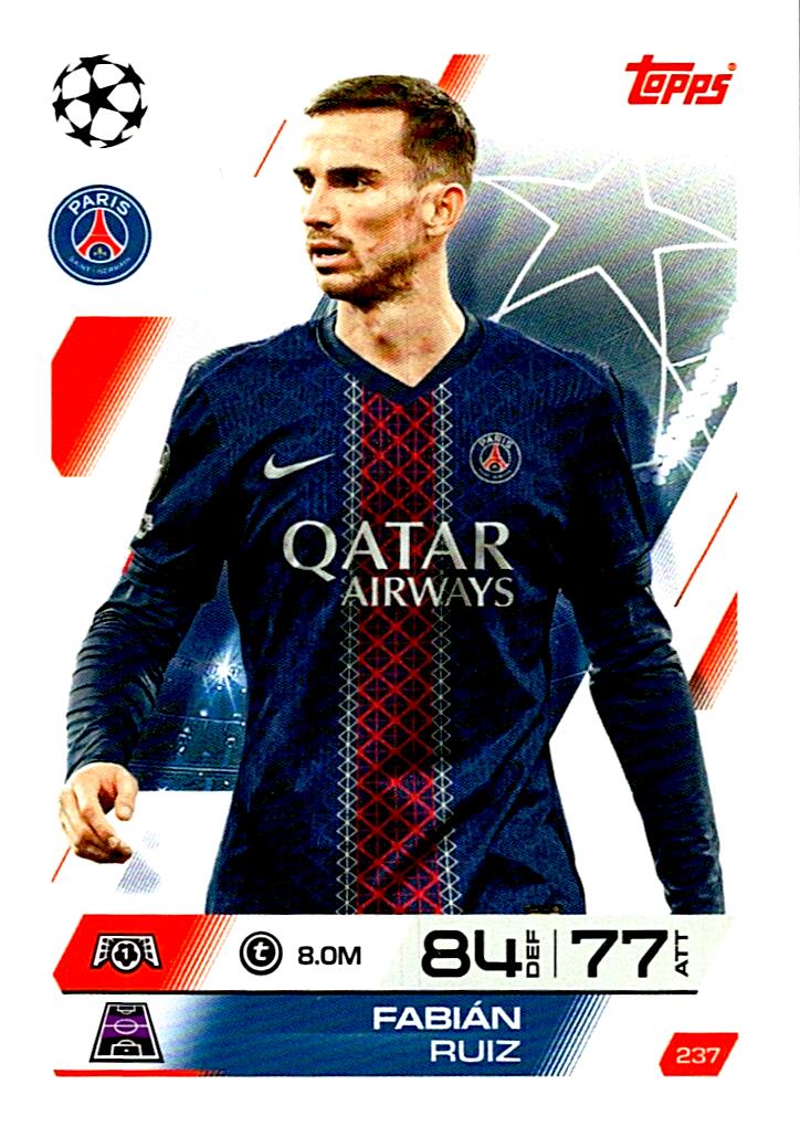 MATCH ATTAX CHAMPIONS LEAGUE 2025/2026 FABIAN RUIZ Nº237