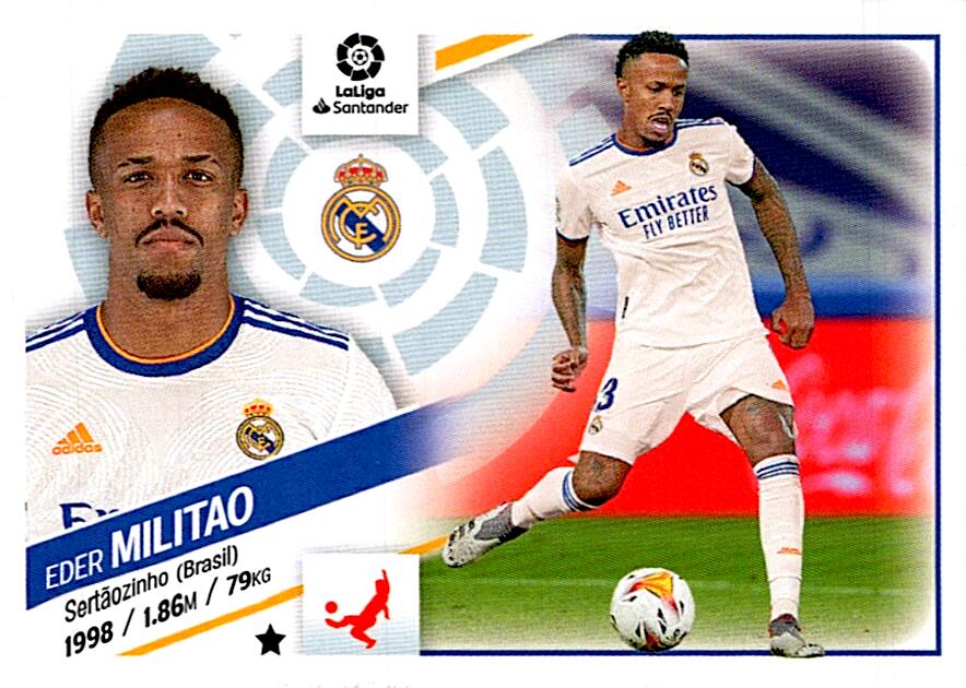 Cromo Liga Este 2022/2023 MILITAO REAL MADRID Nº7