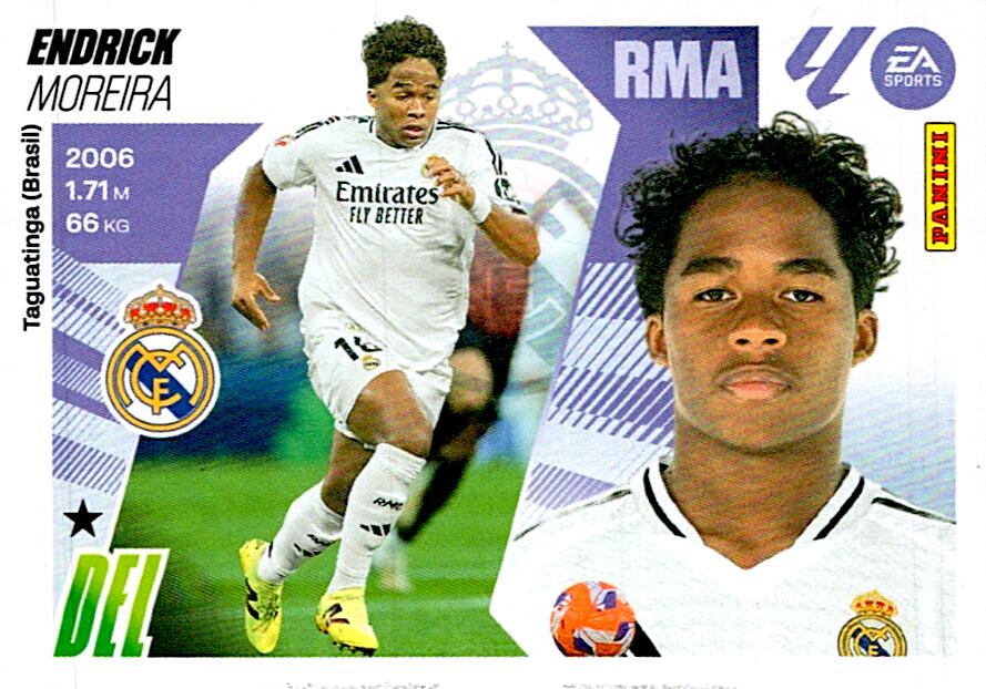 LIGA ESTE 2025/2026 REAL MADRID ENDRICK Nº17B