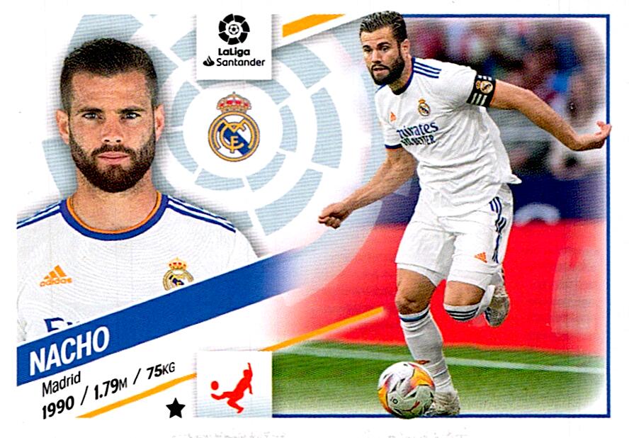 Cromo Liga Este 2022/2023 NACHO REAL MADRID Nº8