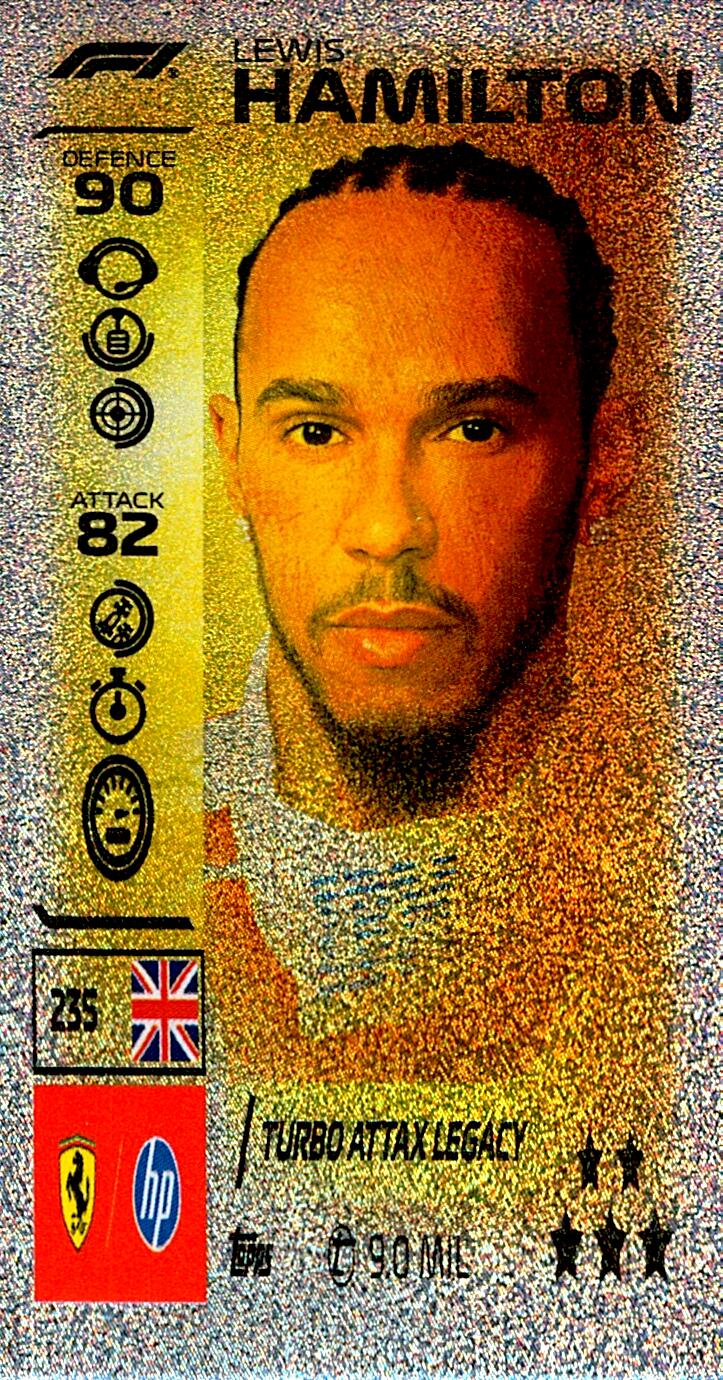 TURBO ATTAX FORMULA 1 2026 LEWIS HAMILTON  Nº235