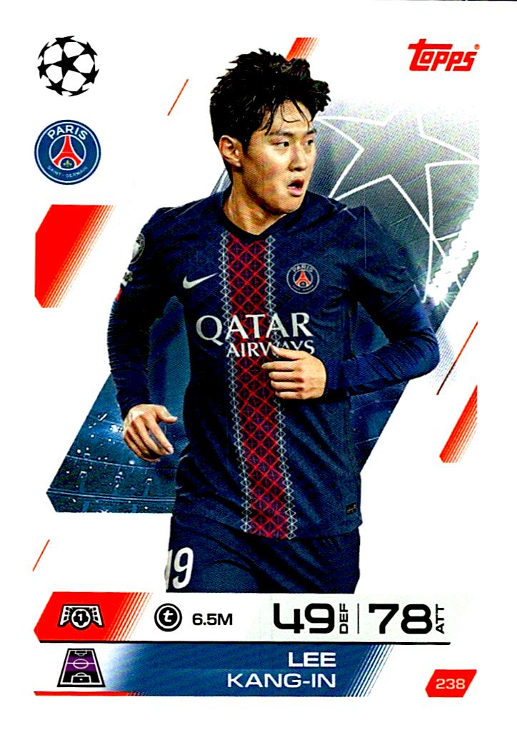 MATCH ATTAX CHAMPIONS LEAGUE 2025/2026 LEE KANG-IN Nº238