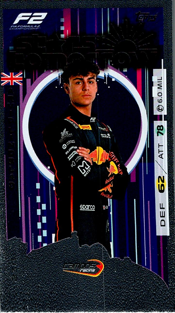 Turbo Attax 2025 STARS TOMORROW ARVID LINDBLAD nº238