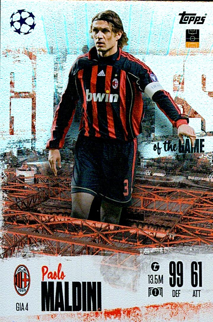 Match Attax Extra 2025 Paolo Maldini Giants Of The Game nºGIA4