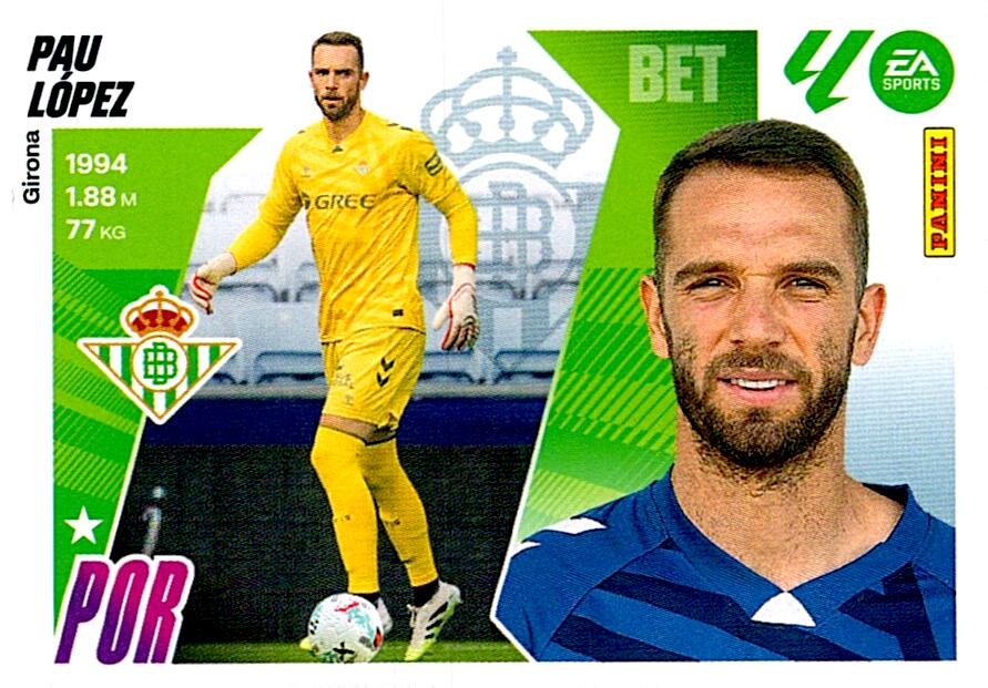 LIGA ESTE 2025/2026 REAL BETIS PAU LOPEZ Nº3 SEGUNDA EDICION