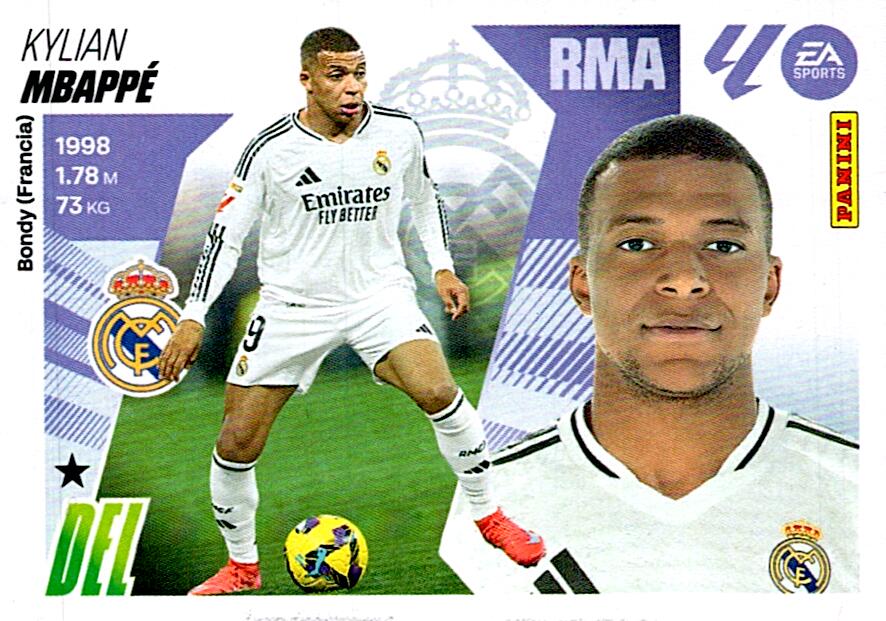 LIGA ESTE 2025/2026 REAL MADRID MBAPPE Nº19