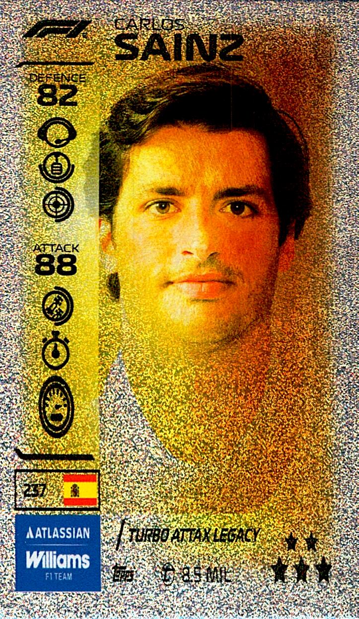 TURBO ATTAX FORMULA 1 2026 CARLOS SAINZ  Nº237