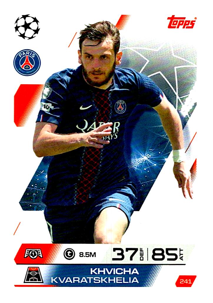 MATCH ATTAX CHAMPIONS LEAGUE 2025/2026 KHVICHA KVARATSKHELIA Nº241