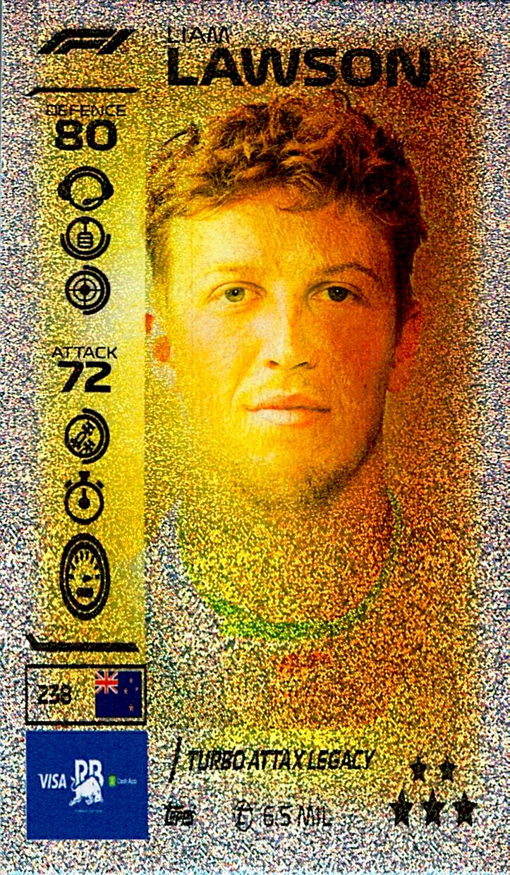 TURBO ATTAX FORMULA 1 2026 LIAM LAWSON Nº238