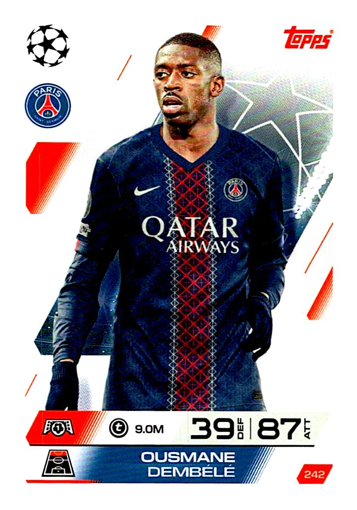 MATCH ATTAX CHAMPIONS LEAGUE 2025/2026 OUSMANE DEMBELE Nº242
