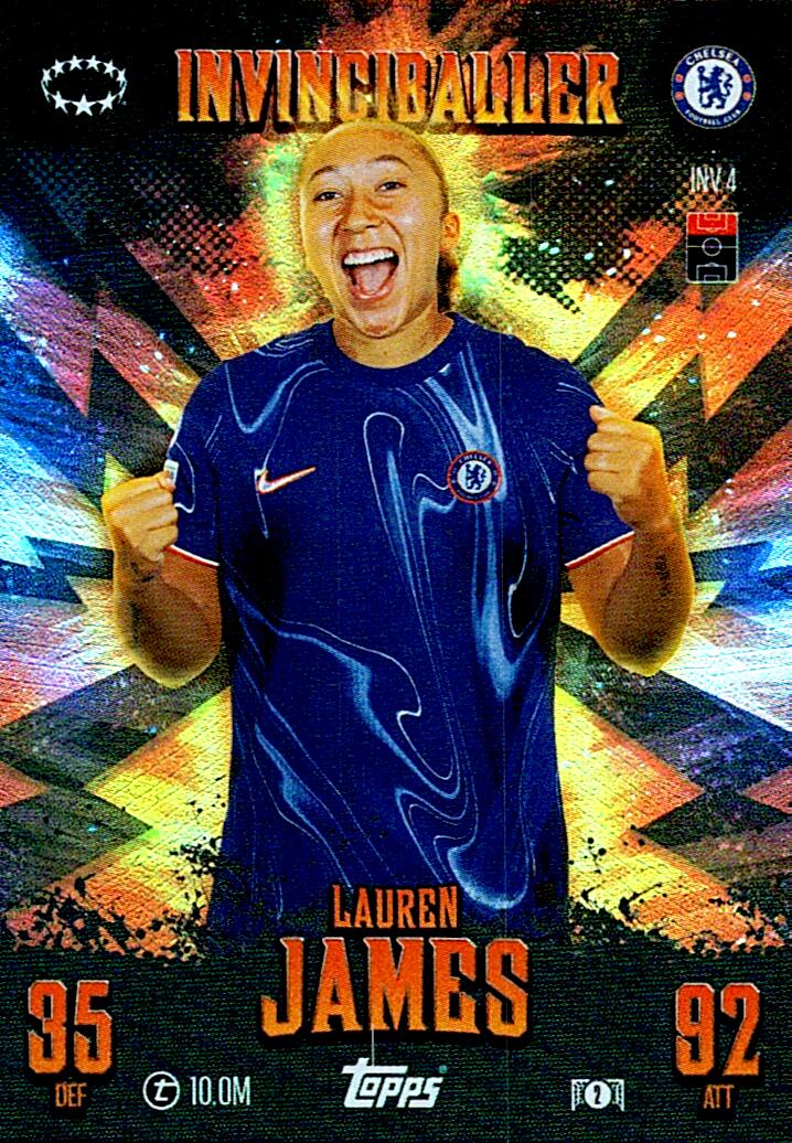 Match Attax Extra 2025 Lauren James Invinciballer nºINV4