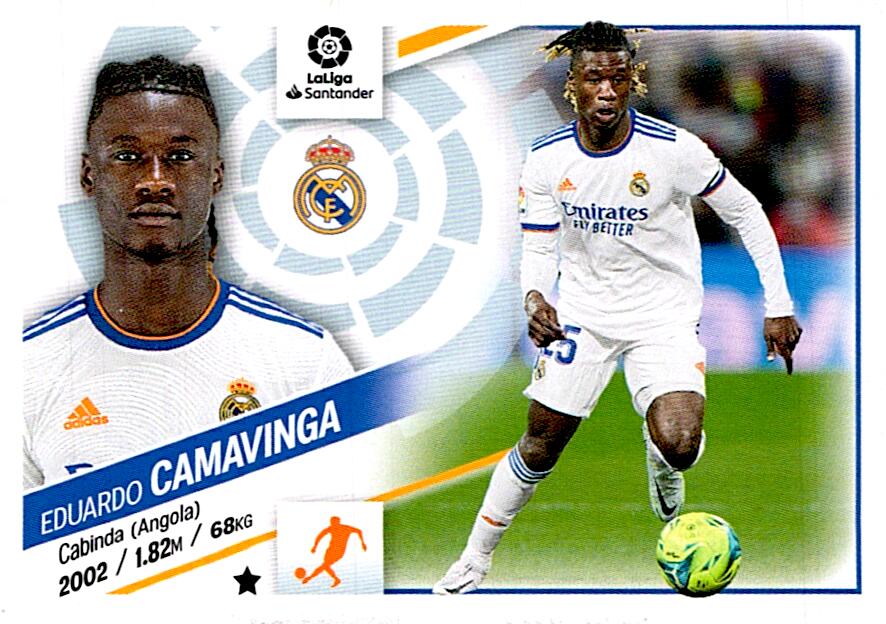 Cromo Liga Este 2022/2023 CAMAVINGA REAL MADRID Nº13