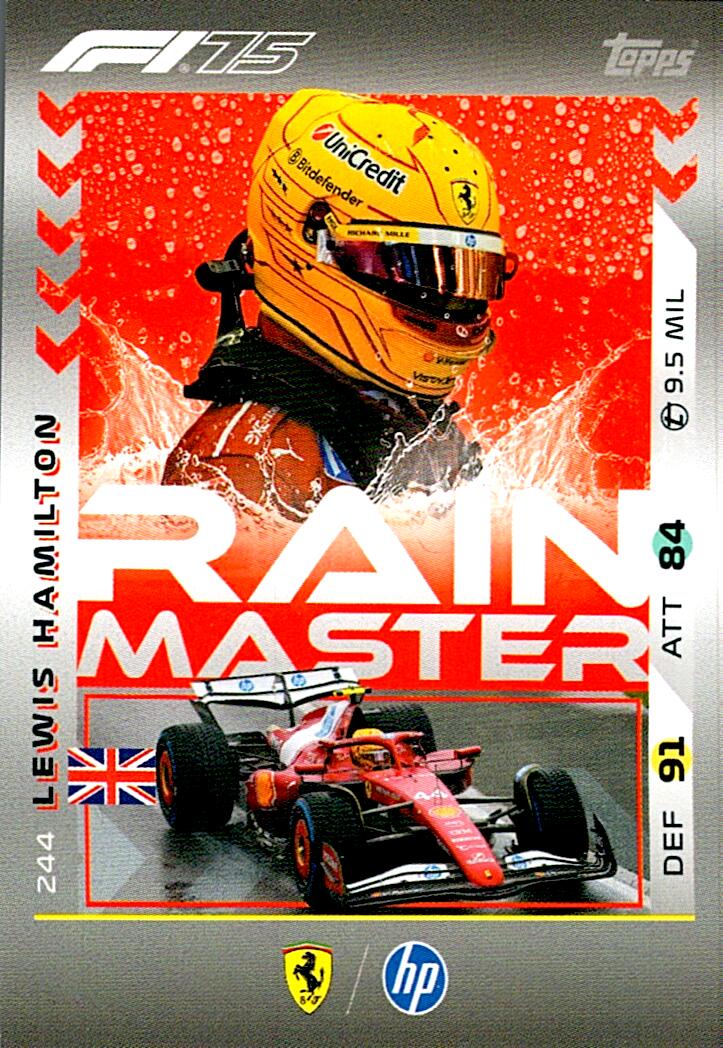 Turbo Attax 2025 RAIN MASTER FERRARI nº244