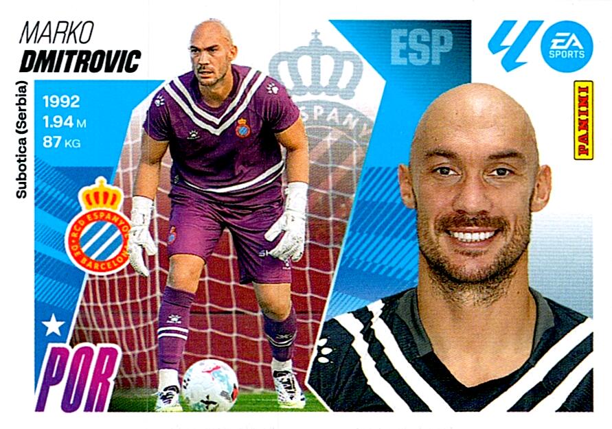 LIGA ESTE 2025/2026 RCD ESPANYOL DMITROVIC Nº3 SEGUNDA EDICION