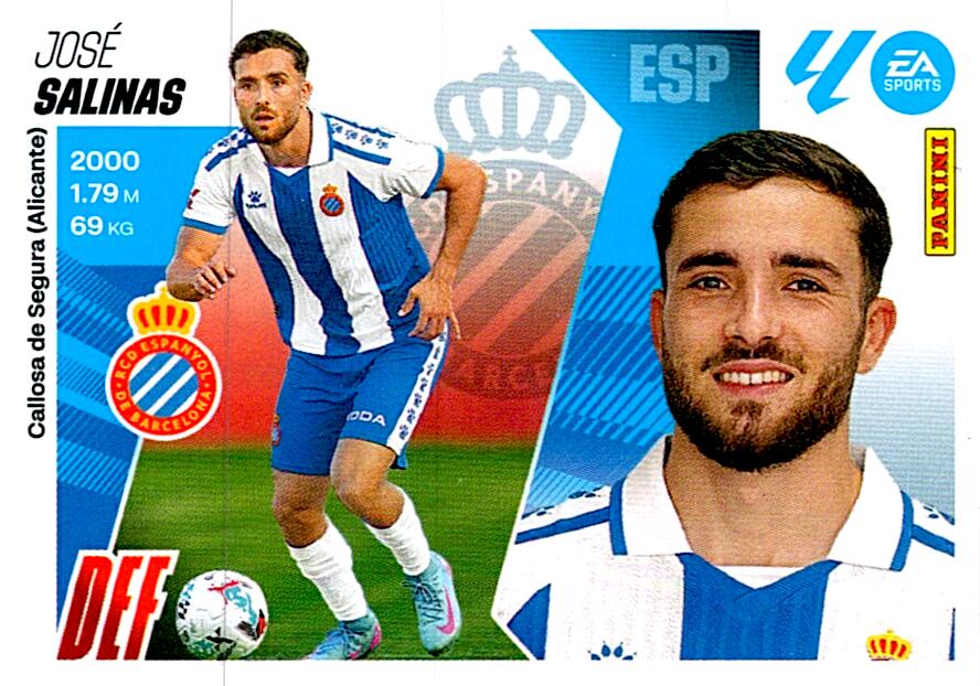 LIGA ESTE 2025/2026 RCD ESPANYOL SALINAS Nº10 SEGUNDA EDICION