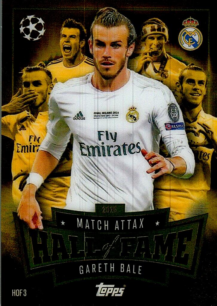 MATCH ATTAX CHAMPIONS LEAGUE 2025/2026 GARETH BALE HALL OF FAME NºHOF3