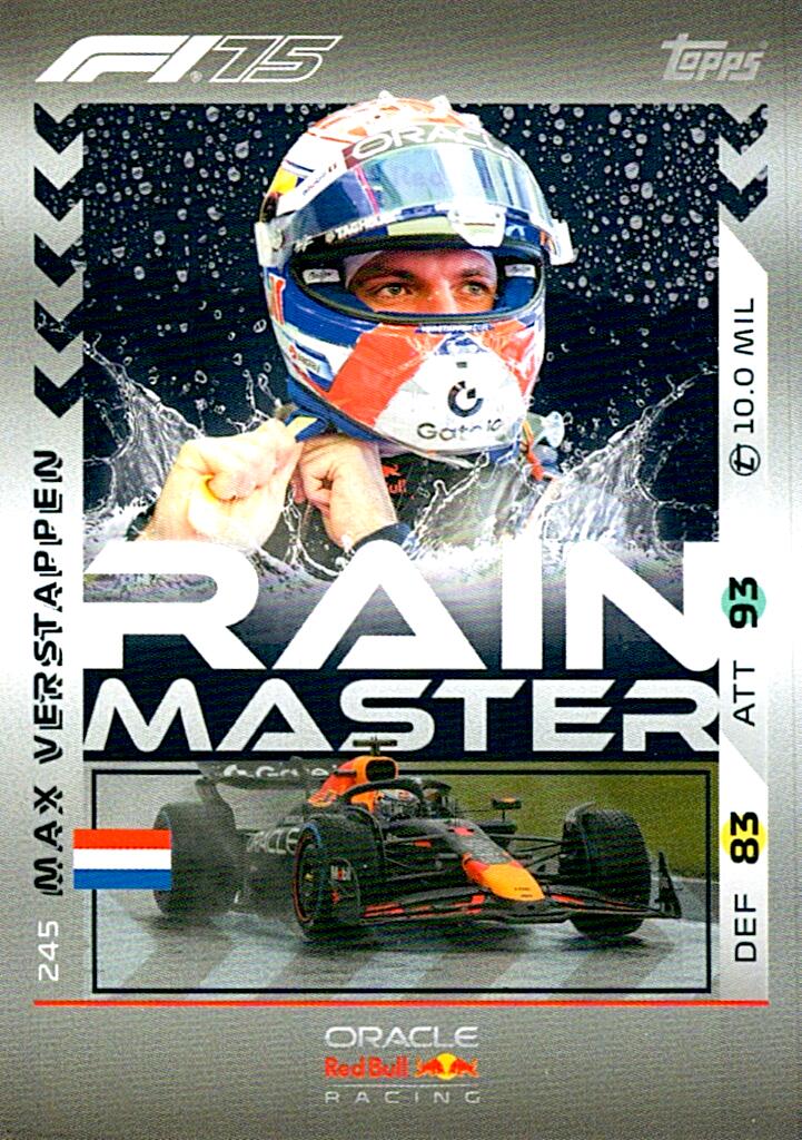 Turbo Attax 2025 RAIN MASTER RED BULL nº245