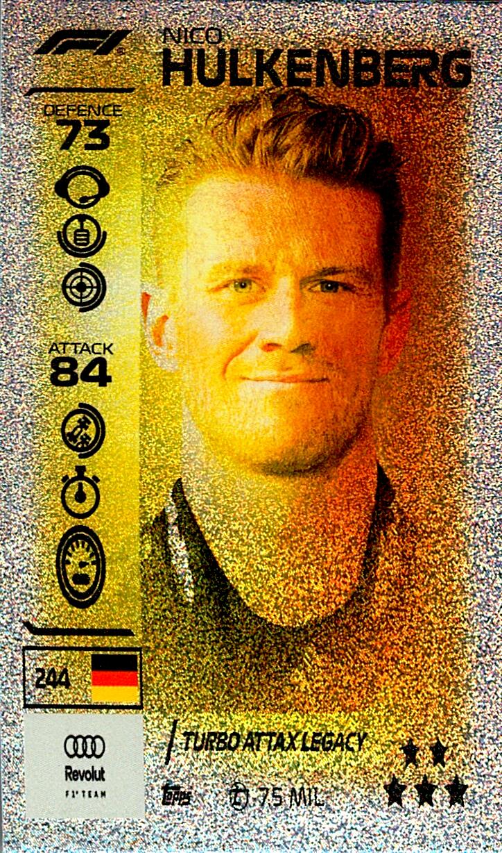 TURBO ATTAX FORMULA 1 2026 NICO HULKENBERG Nº244