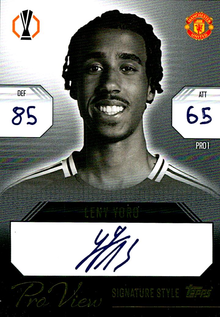 Match Attax Extra 2025 Leny Yoro Signature Style nºPRO1