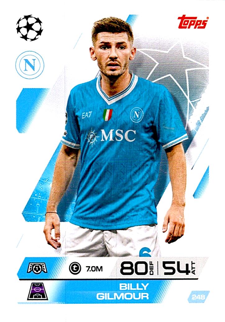 MATCH ATTAX CHAMPIONS LEAGUE 2025/2026 BILLY GILMOUR Nº248