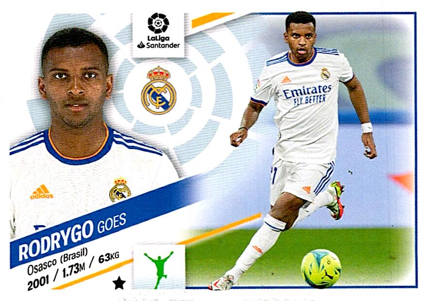 Cromo Liga Este 2022/2023 RODRYGO REAL MADRID Nº18