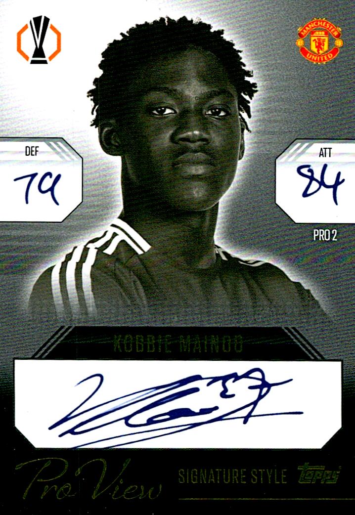 Match Attax Extra 2025 Kobbie Mainoo Signature Style nºPRO2