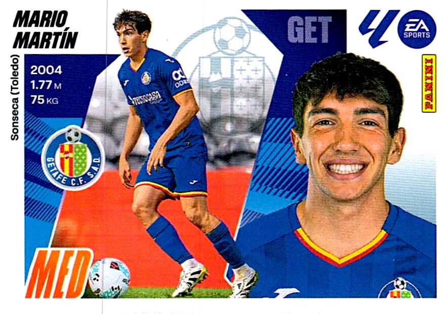 LIGA ESTE 2025/2026 GETAFE CF MARIO MARTIN Nº12 SEGUNDA EDICION