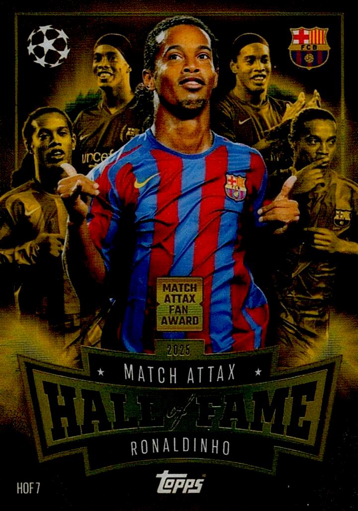 MATCH ATTAX CHAMPIONS LEAGUE 2025/2026 RONALDINHO HALL OF FAME NºHOF7