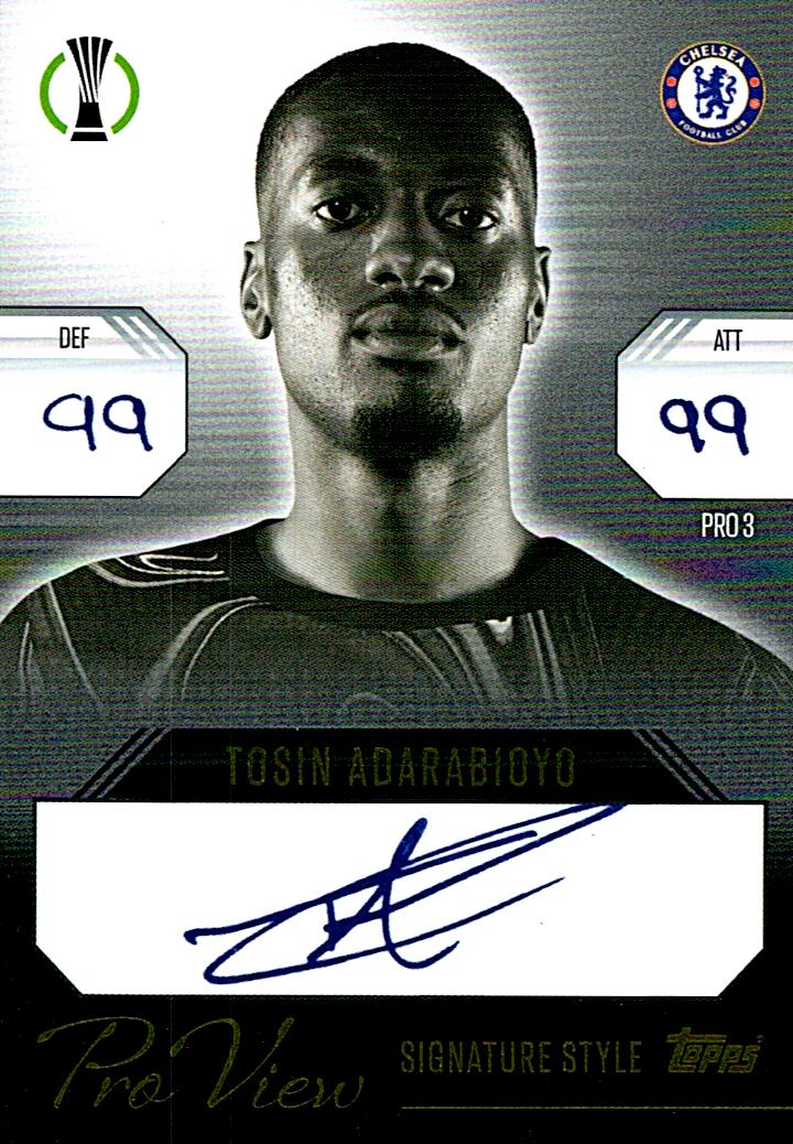 Match Attax Extra 2025 Tosin Adarabioyo Signature Style nºPRO3