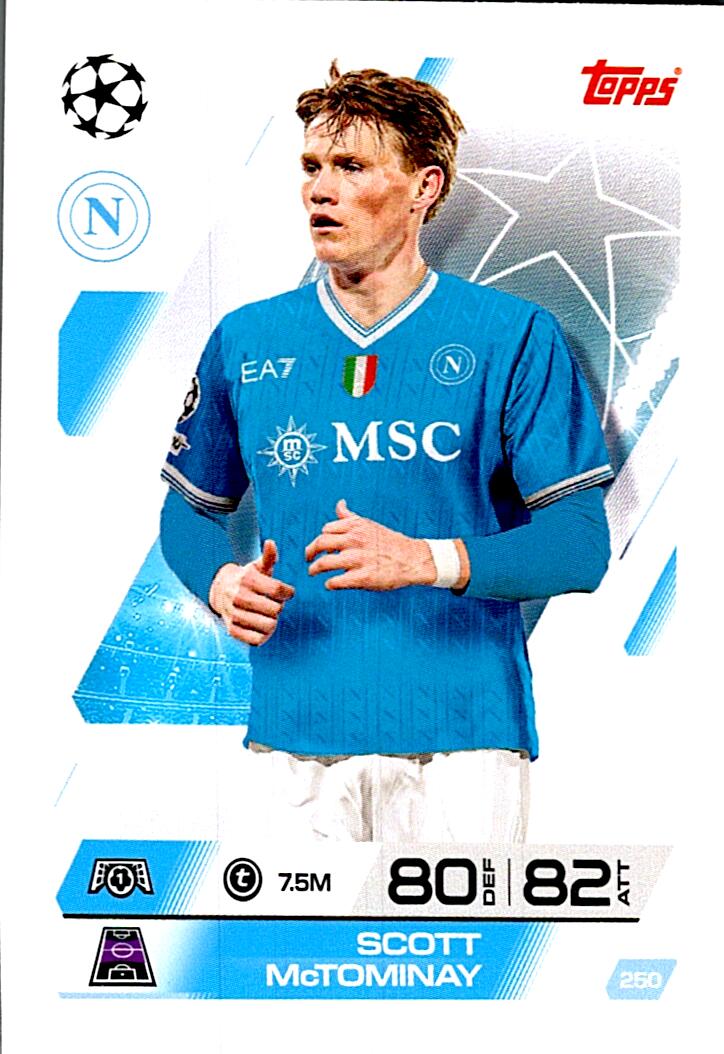 MATCH ATTAX CHAMPIONS LEAGUE 2025/2026 SCOTT McTOMINAY Nº250