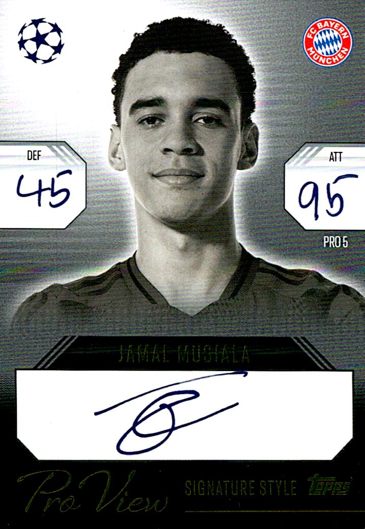 Match Attax Extra 2025 Jamal Musiala Signature Style nºPRO5