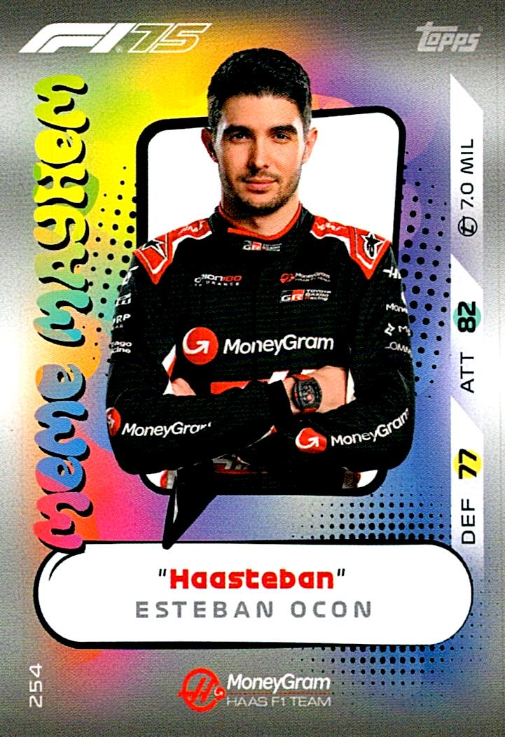 Turbo Attax 2025 MEME MAYHEM ESTEBAN OCON nº254