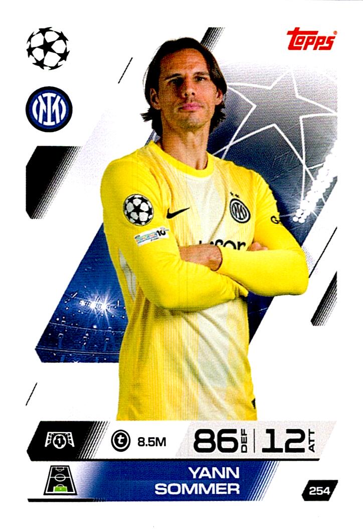 MATCH ATTAX CHAMPIONS LEAGUE 2025/2026 YANN SOMMER Nº254