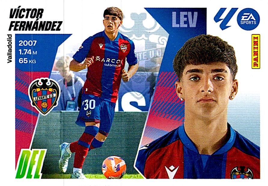 LIGA ESTE 2025/2026 UD LEVANTE VICTOR FERNANDEZ Nº19B SEGUNDA EDICION