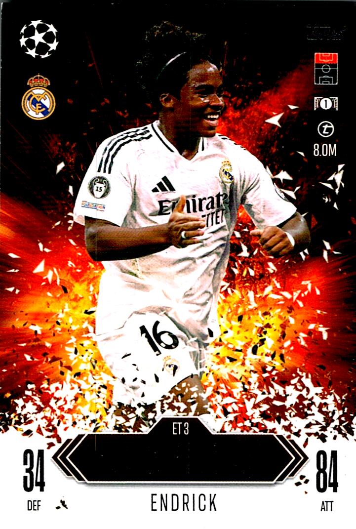 Match Attax Extra 2025 Endrick Explosive Talent nºET3