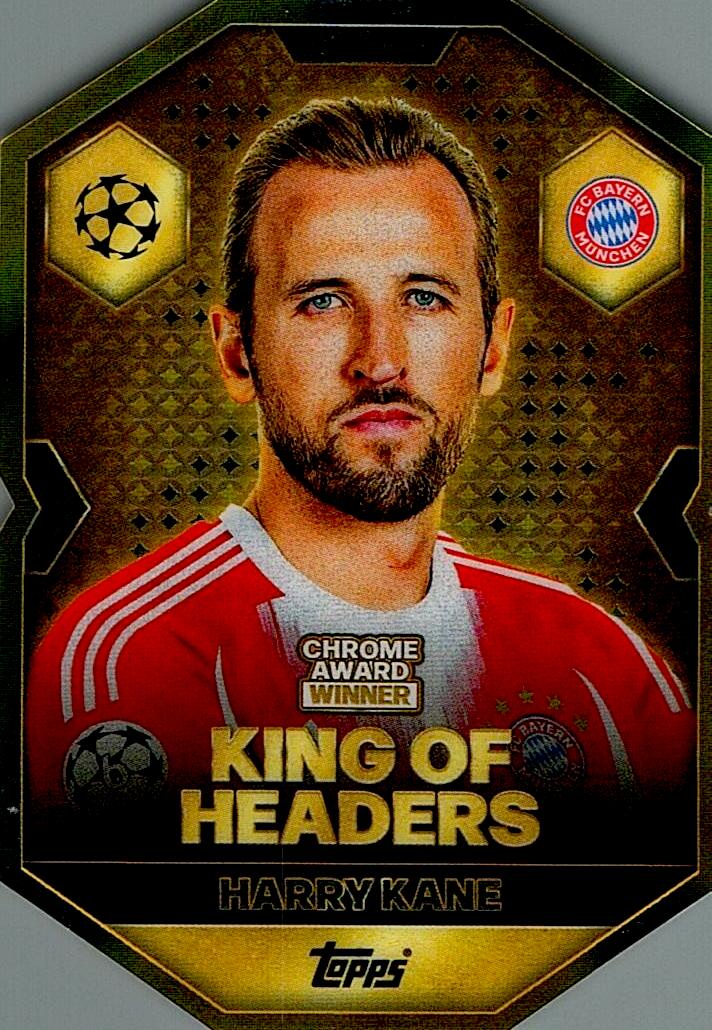 MATCH ATTAX CHAMPIONS LEAGUE 2025/2026 HARRY KANE CHROME AWARD NºCA7