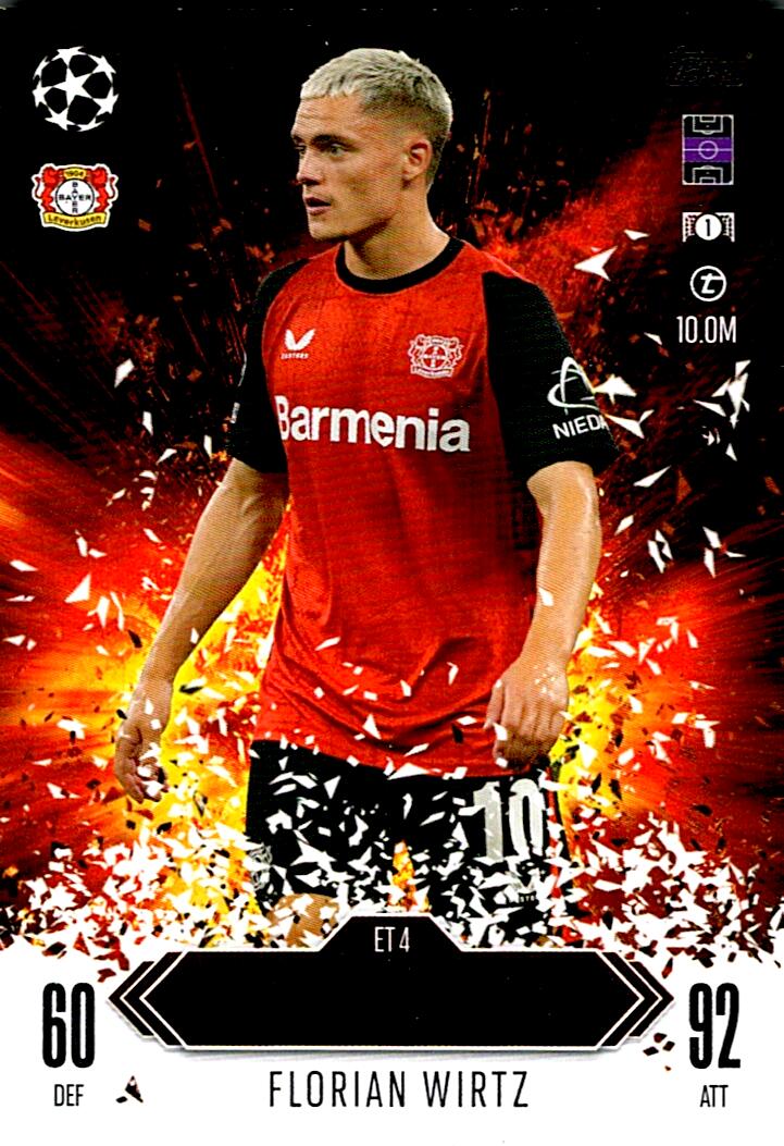 Match Attax Extra 2025 Florian Wirtz Explosive Talent nºET4