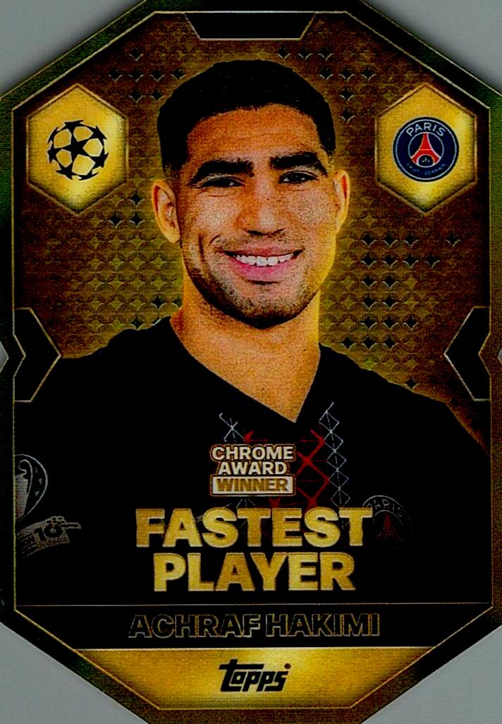 MATCH ATTAX CHAMPIONS LEAGUE 2025/2026 ACHRAF HAKIMI CHROME AWARD NºCA8